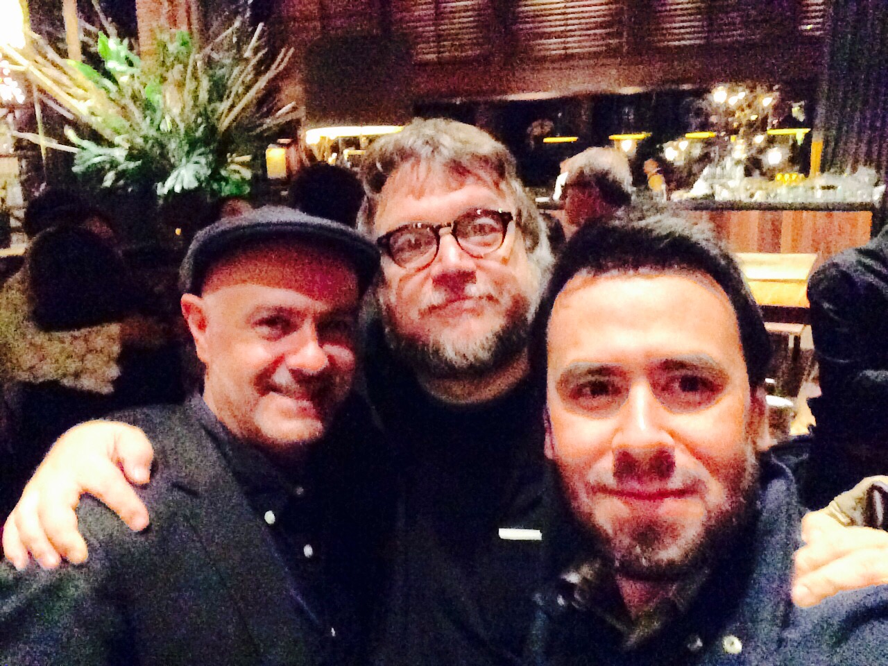 Los directores Guillermo del Toro y Celso García