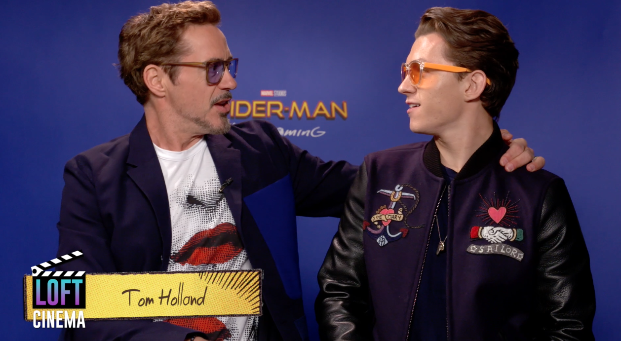 Tom Holland fotoboombea nuestra entrevista en NY con Robert Downy Jr!