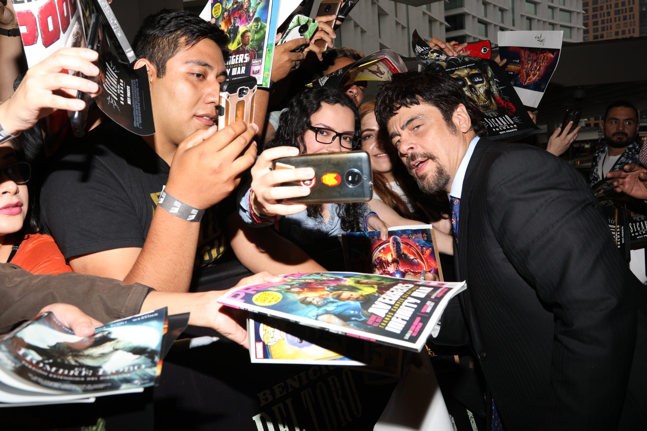 Benicio del Toro acudió la premiere mexicana