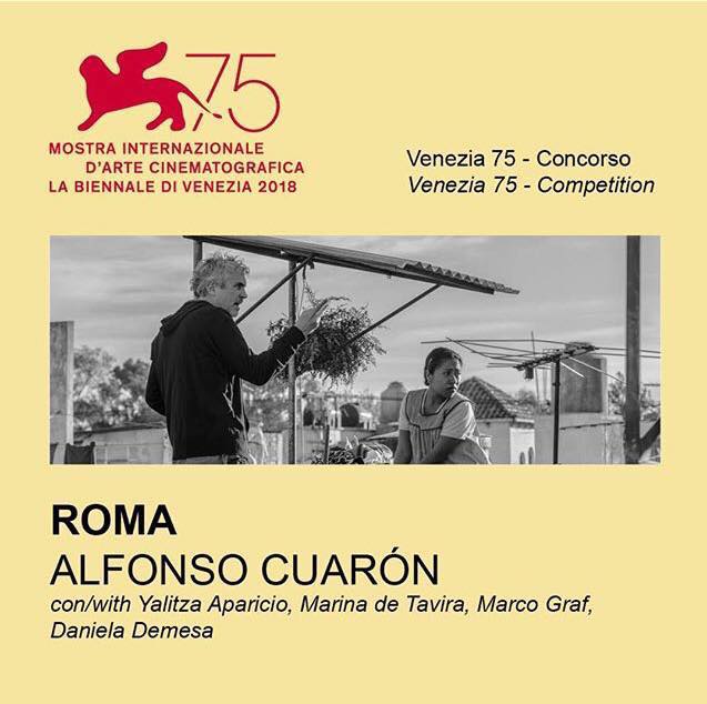 Roma estará en Venecia, en el Festival de Cine